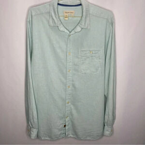 The Territory Ahead Linen Blend Button Down Shirt XL